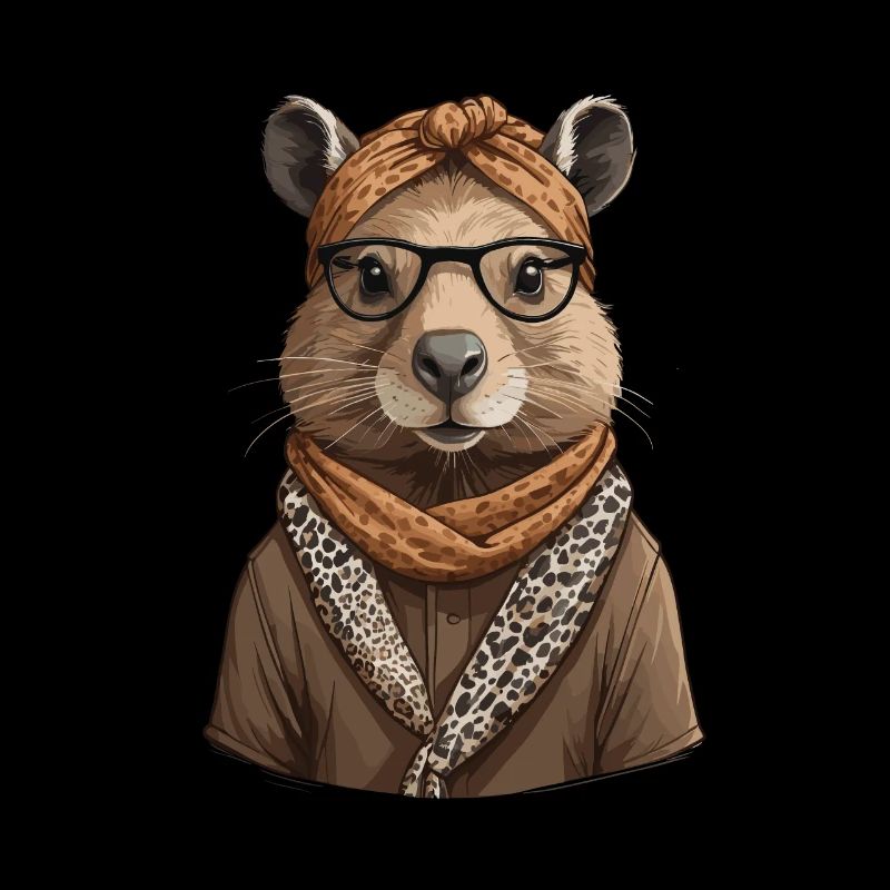 Drôle Capymama Capybara Mère Design