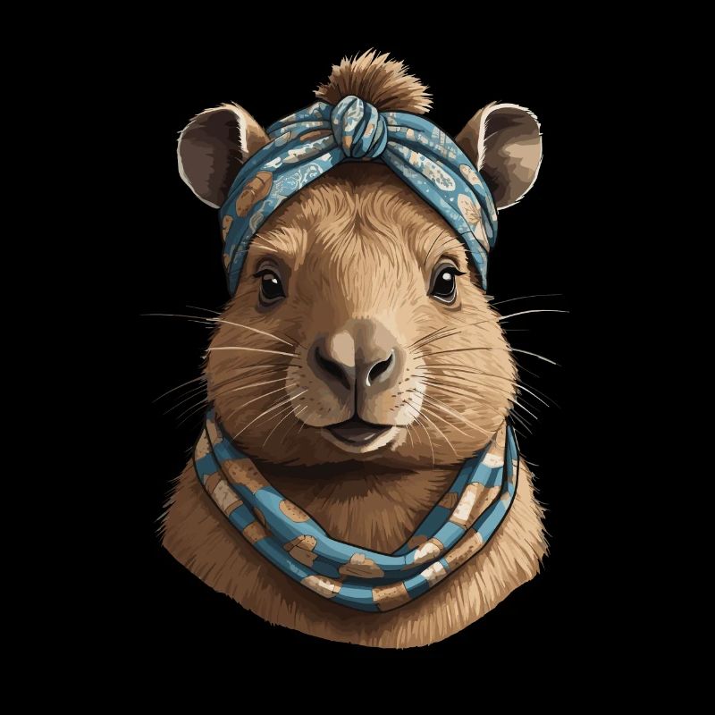 Lustige Capymama Wasserschwein Mutter