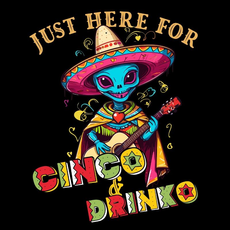 Fiesta Alien Spruch Lustiger Mexikanischer