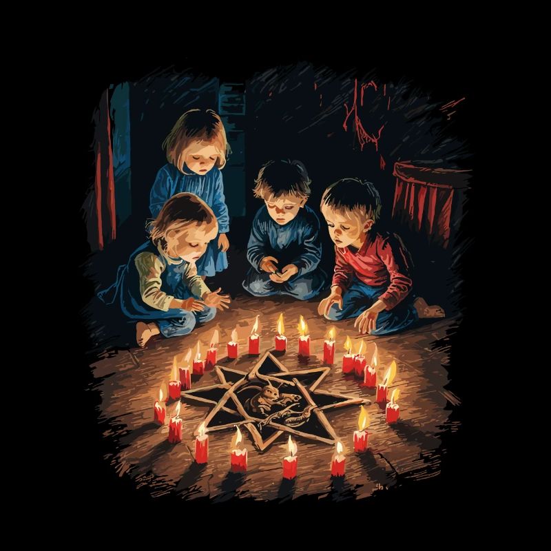 Rituels d’invocation occulte Rétro Vintage Design
