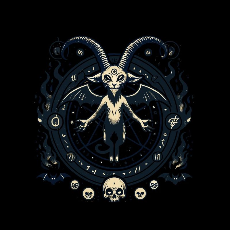 Creepy Devil Cat Dark Cats Invocation