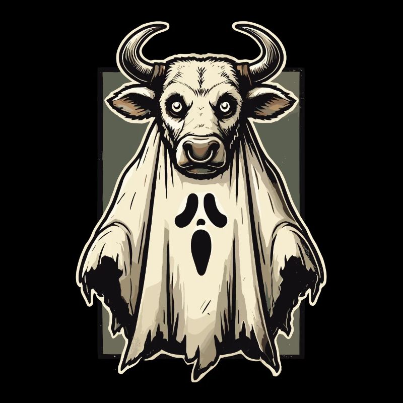 Gruseliges Kuh Gespenst Bull Sheet Kostümidee