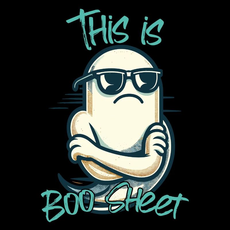 Funny Halloween : Ghost Boo Sheet