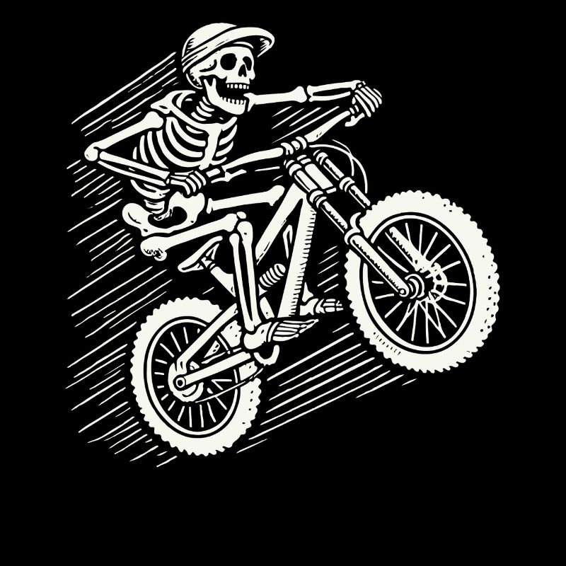 Skeleton Vélo Aventure VTT Rétro