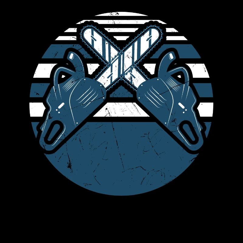 Vintage Chainsaw Distressed