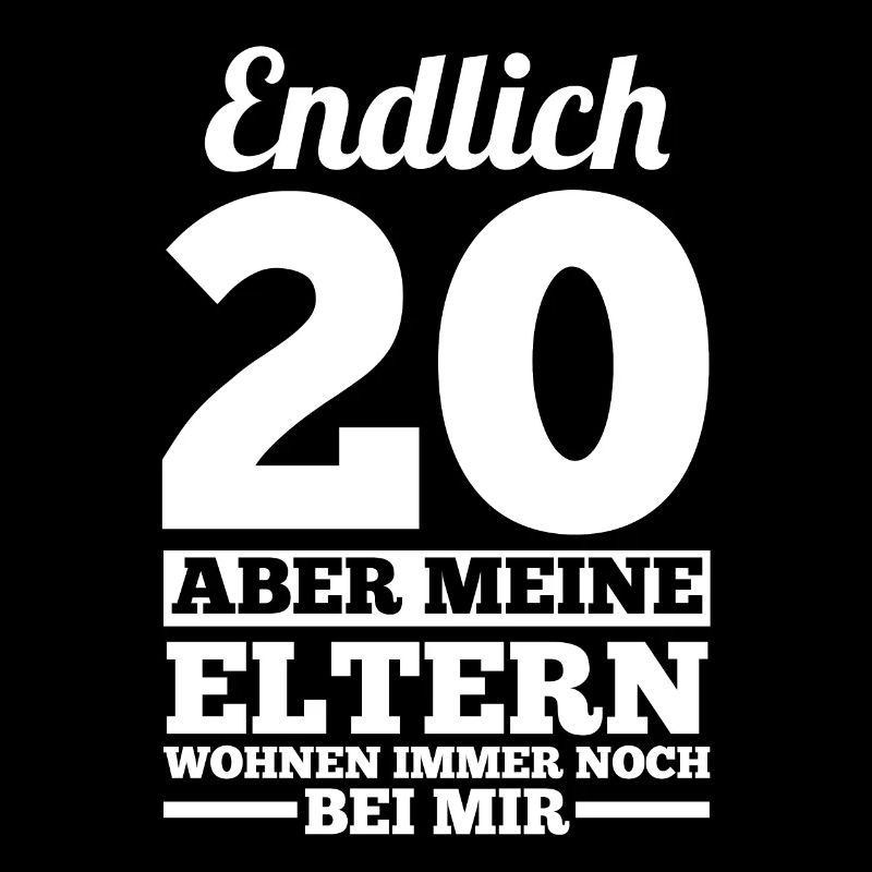 Zwanzig Zwanzigster 20 Jahre Geburtstag
