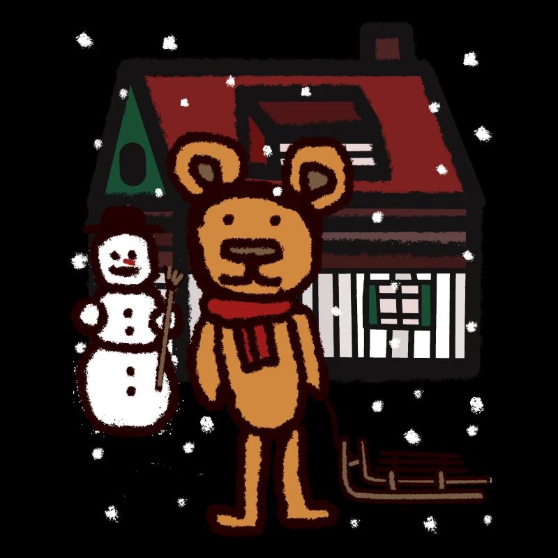 Teddy Schneefall Weihnachtsgeschenk Schlitten Kind