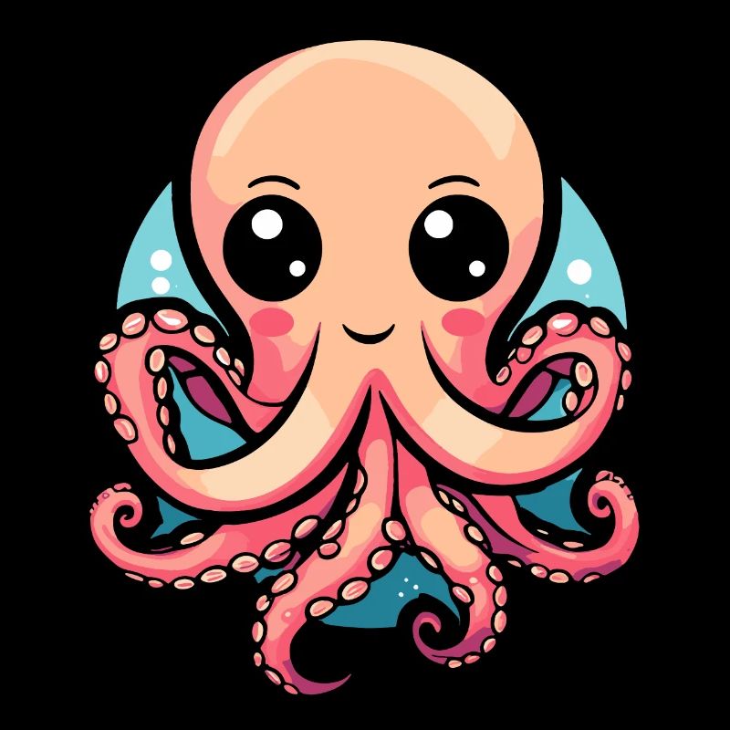 Adorable Kawaii Octopus