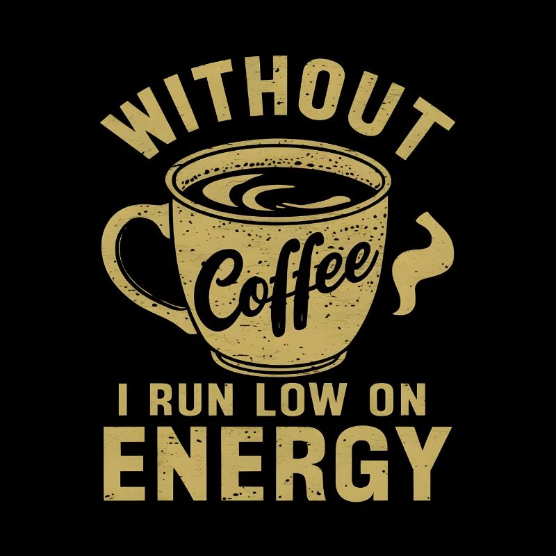 Without coffee I run low on energy