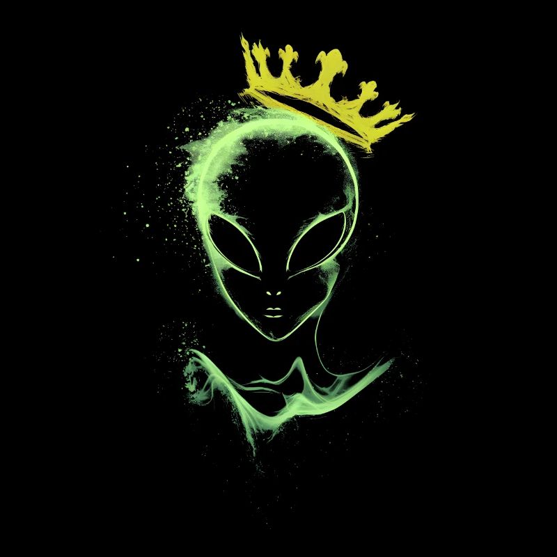 Alien mit Krone