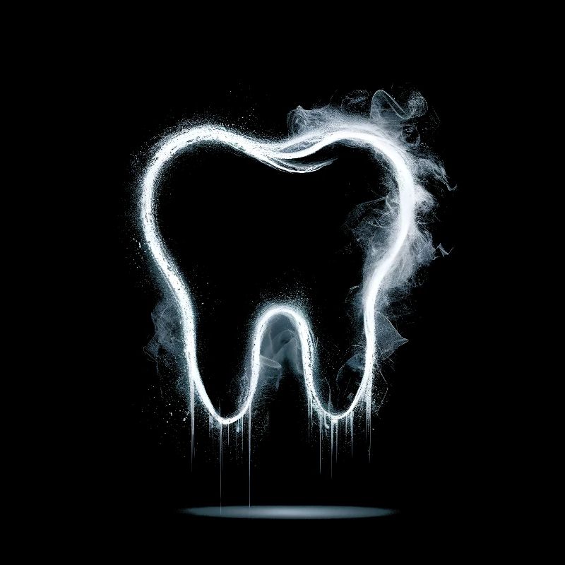 ligne blanche des dents