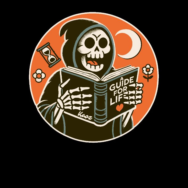 Grim Reaper lit un guide pour la vie