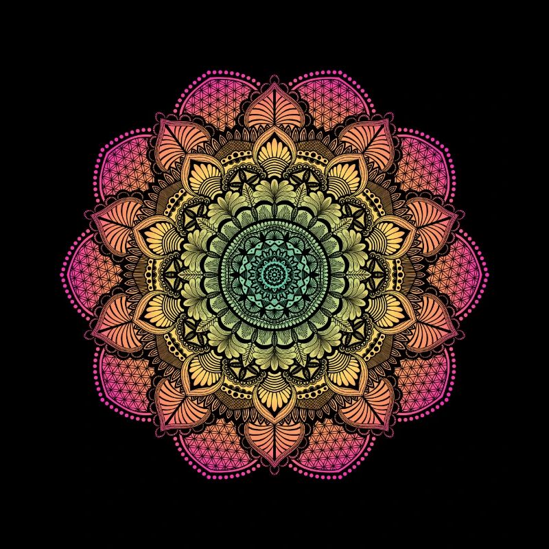 lebendiges Mandala Yoga Blume des Lebens Geschenk