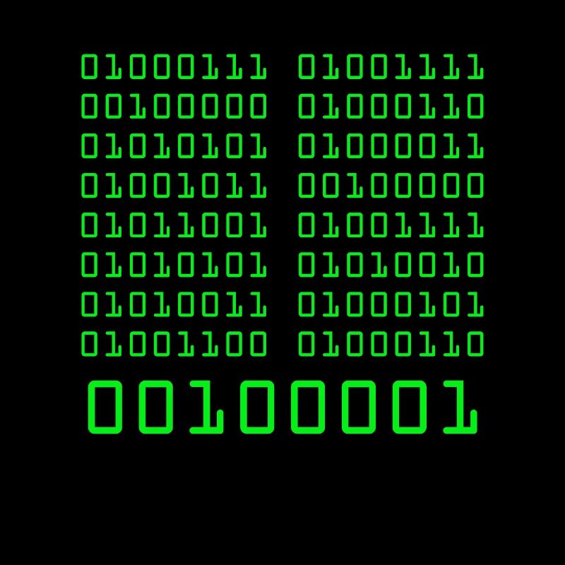 Go fuck yorself! Binärcode Programmieren Code