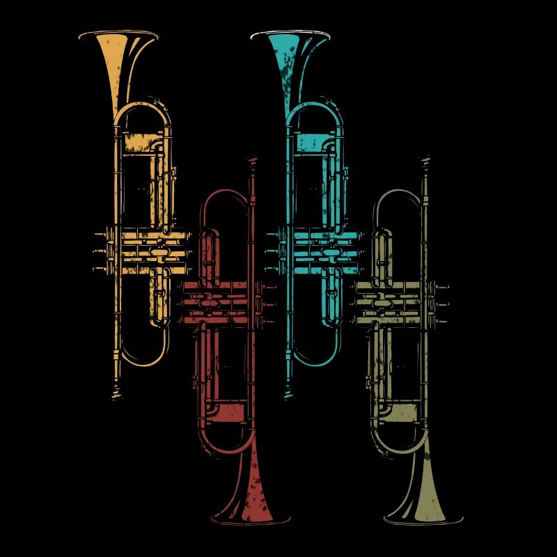 Trompete Retro Geschenk