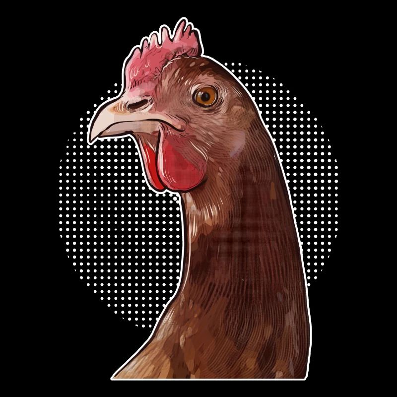 Ferme de coq drôle