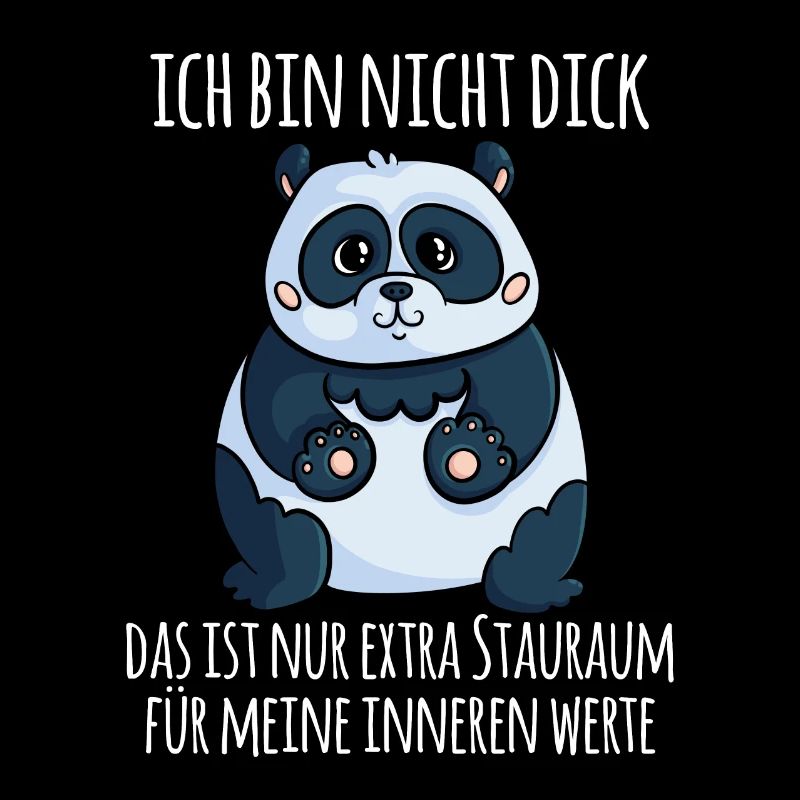 Panda Dick Innere Werte Übergewicht Geschenk