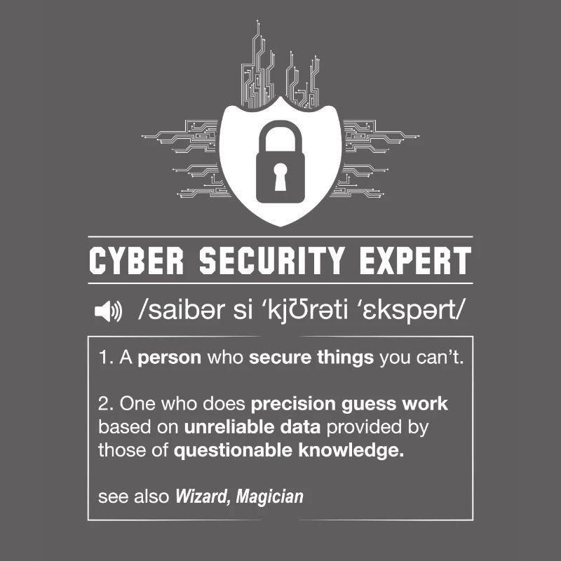 Programmeur de définition de cybersécurité IT nerd