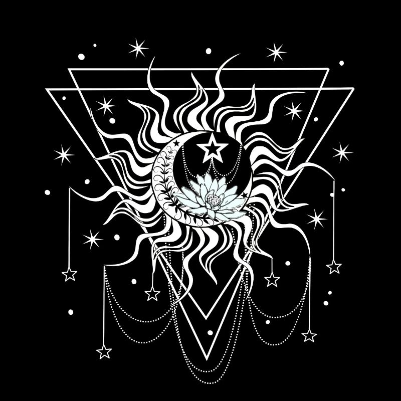 Sun, moon and stars