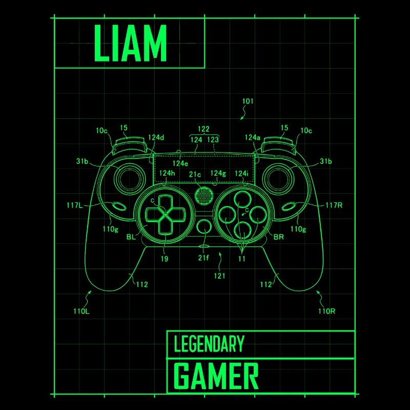 Liam Name Gift Personalized Legendary