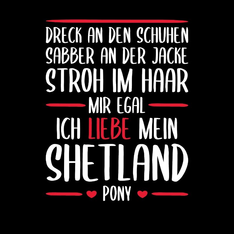 Shetland Pony Shetty Liebe Geschenk