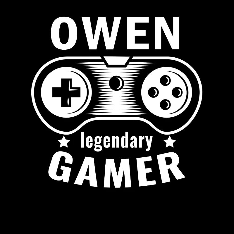 OWEN Legendary Gamer Personalized Name Design Gift
