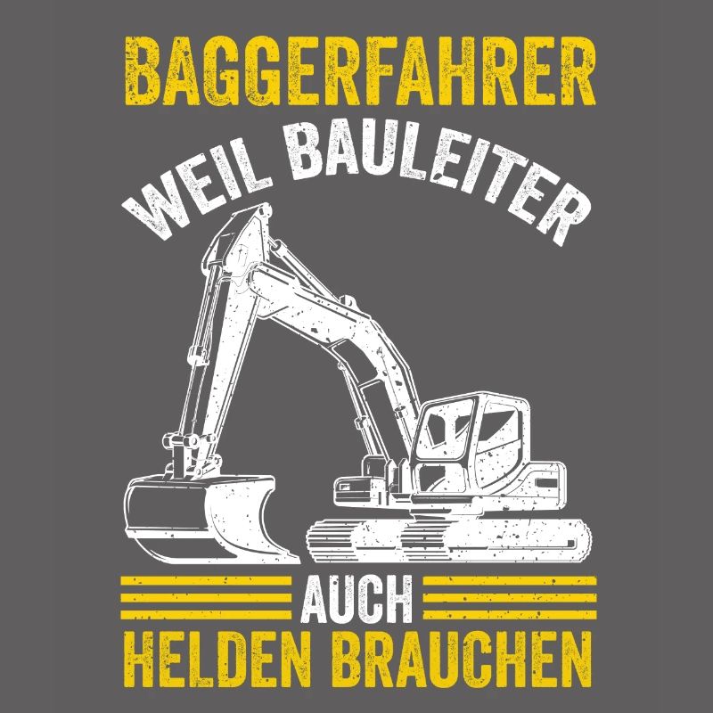 Baggerfahrer Bauleiter Bagger