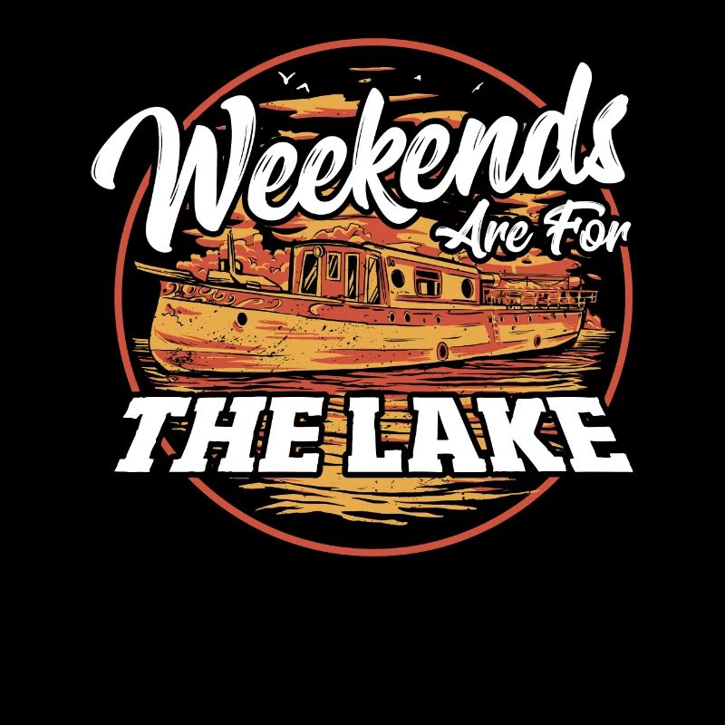 Les week-ends sont pour le lac Bateau de navigation de plaisance