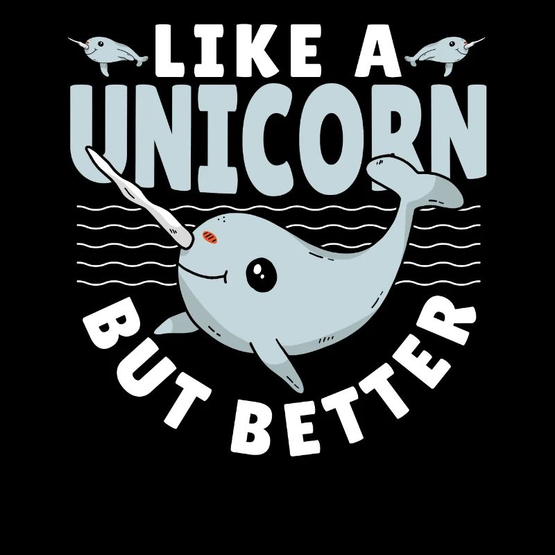 Comme une licorne mais une meilleure licorne de narval de la