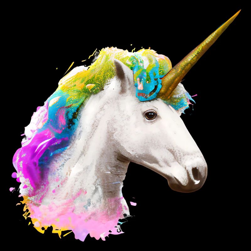 Farbenfrohes Einhorn