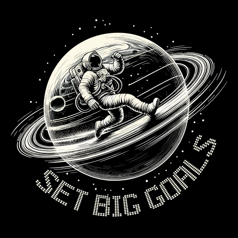 Astronaute Planète Grands Objectifs Orbite Jogging Cadeau