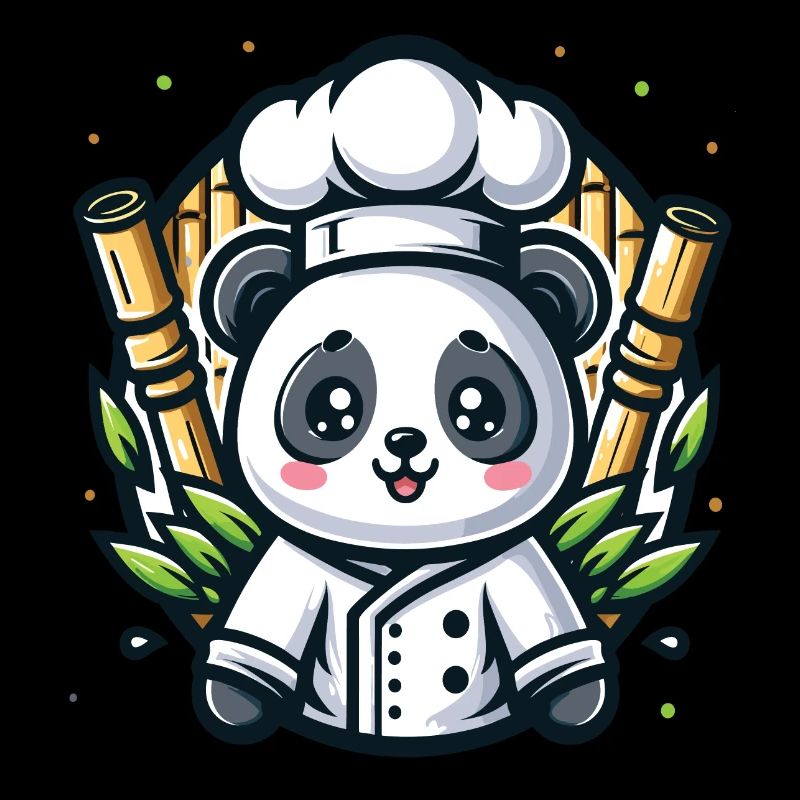 Kawaii Bamboo Panda Chefkoch