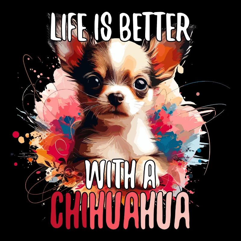 Chihuahua Welpe süß Leben Hund Geschenk