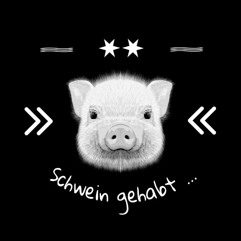 Tête de cochon, chemise de cochon - cochon avait