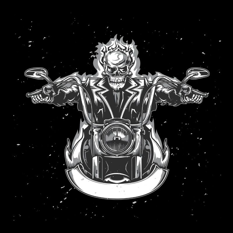 Crâne de motard Hellracer