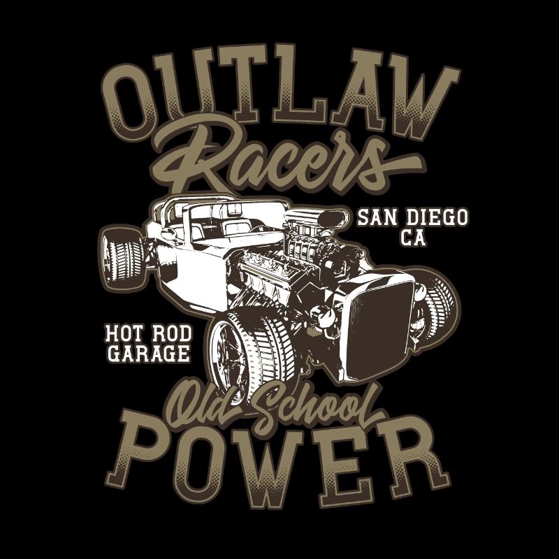 Hot Rod - Voitures de course classiques - lumineuses