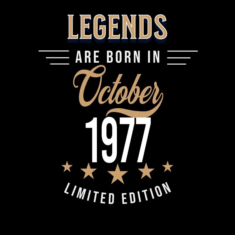 Legends are born in October 1977
