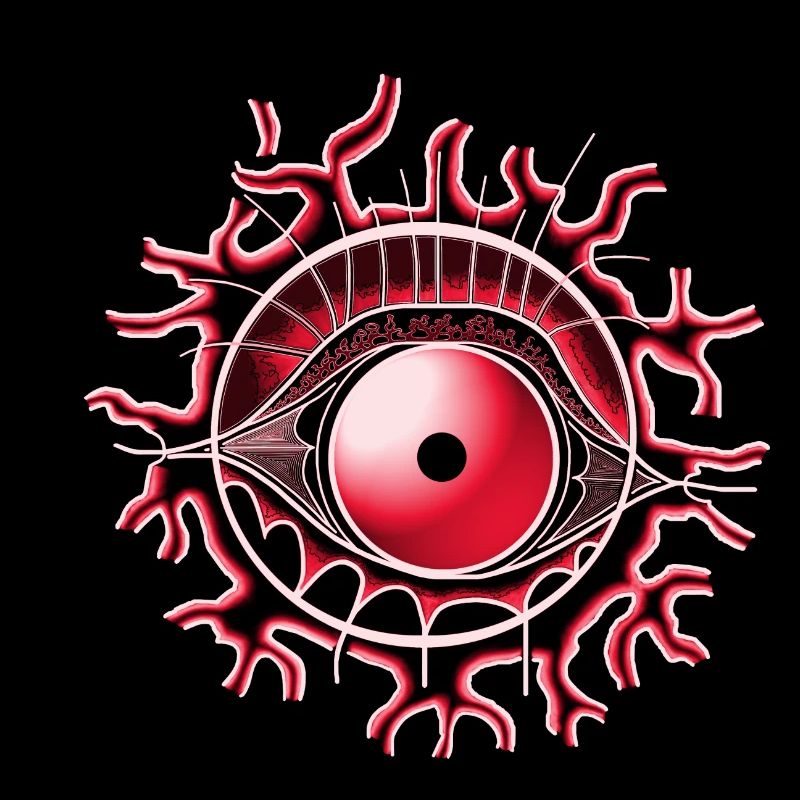 Auge rot