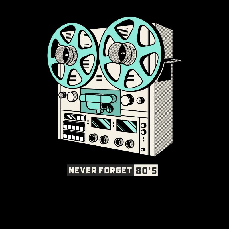Tape recorder 80s design