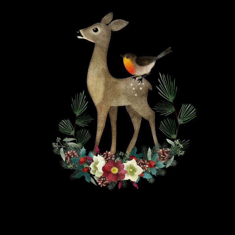 Motif de la forêt de cerfs