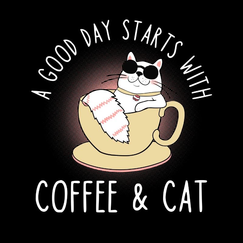 Kaffee Katze Spruch