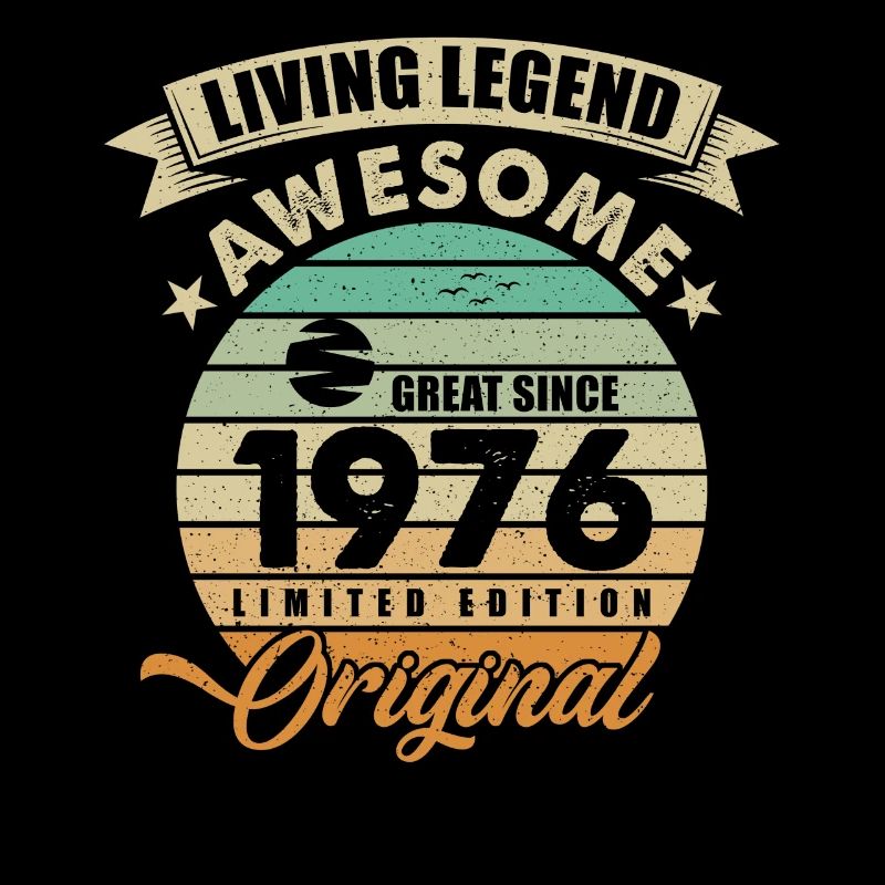 1976 Geburtstag Retro Orginal