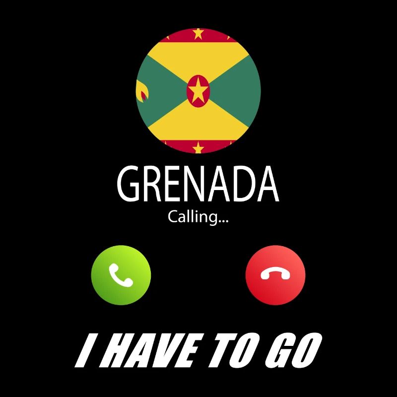 Grenada ruft an Lusiger Flaggen Spruch