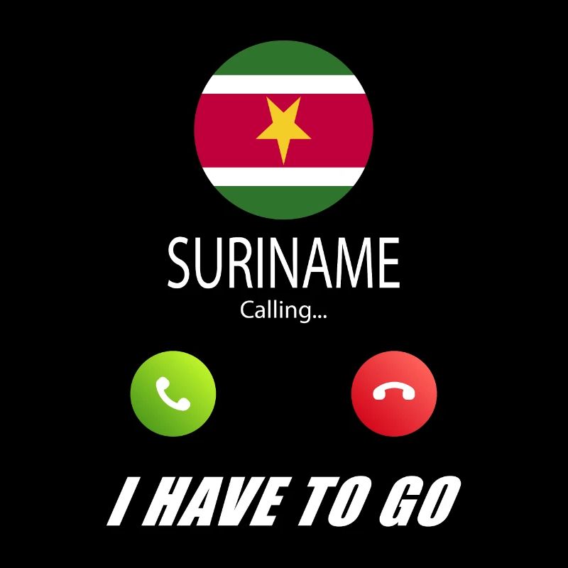Suriname ruft an Lusiger Flaggen Spruch