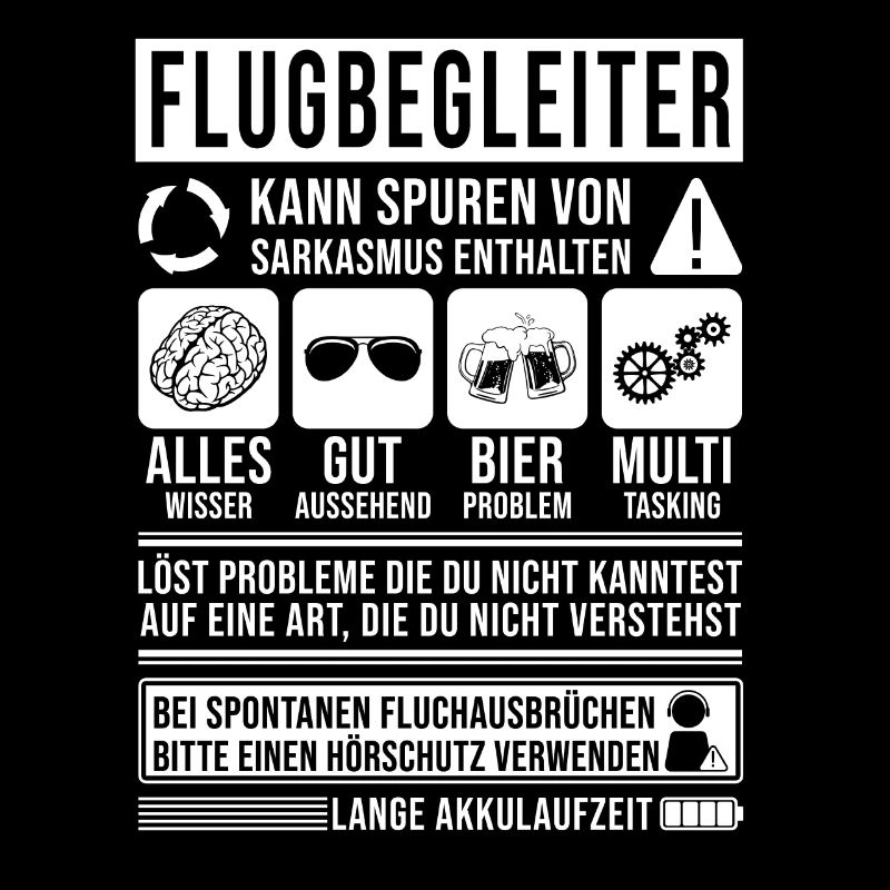 Flugbegleiter Spruch lustig