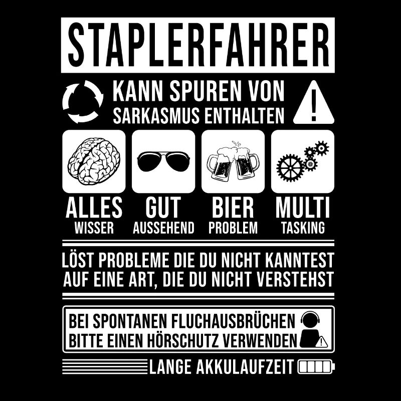 Staplerfahrer Spruch lustig
