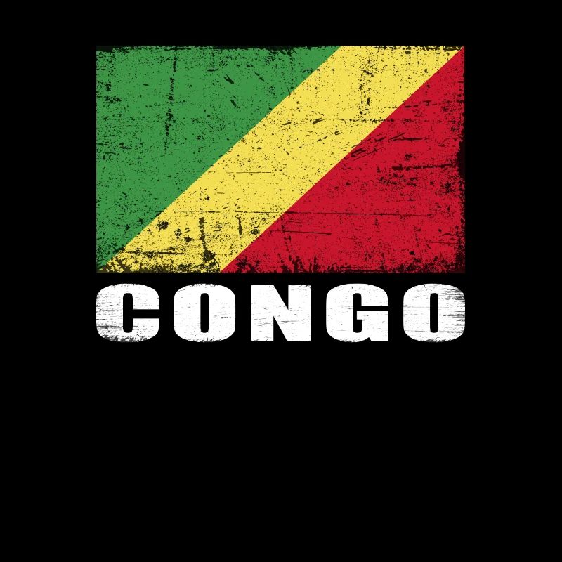 Congo Flag Grunge Congo Flag