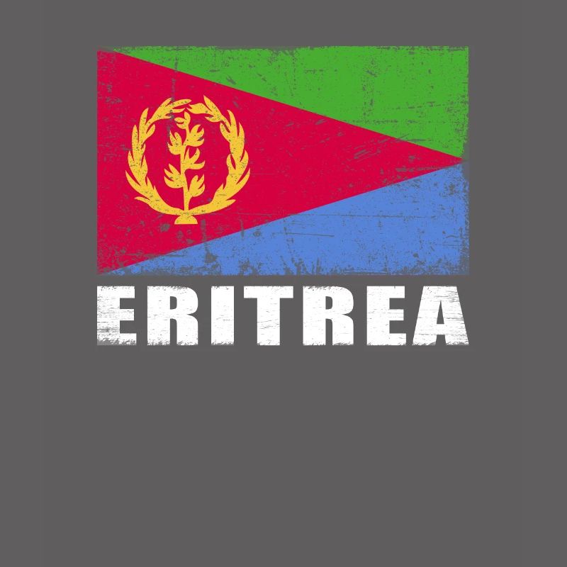 Drapeau de l’Érythrée Grunge Drapeau de l’Érythrée