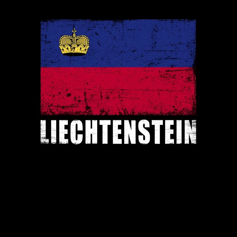 Drapeau du Liechtenstein Grunge Drapeau du Liechtenstein