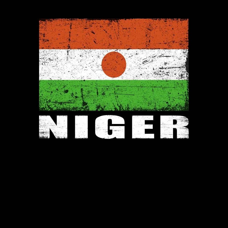 Drapeau du Niger Grunge Drapeau du Niger